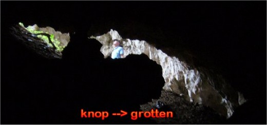 Grotten in de bergen